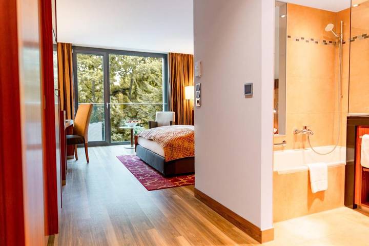 Hotel für 3 Personen, mit Ausblick und Sauna sowie Pool und Garten, mit Haustier in Rheinhessen - 3