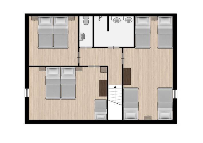Ferienhaus für 10 Personen, mit Balkon/Terrasse und Terrasse in Bruinisse - 4