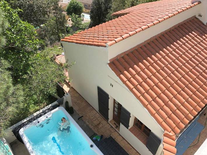 Location de vacances pour 8 personnes, avec jardin ainsi que vue et piscine dans La Vallée Heureuse à Sorède - 4