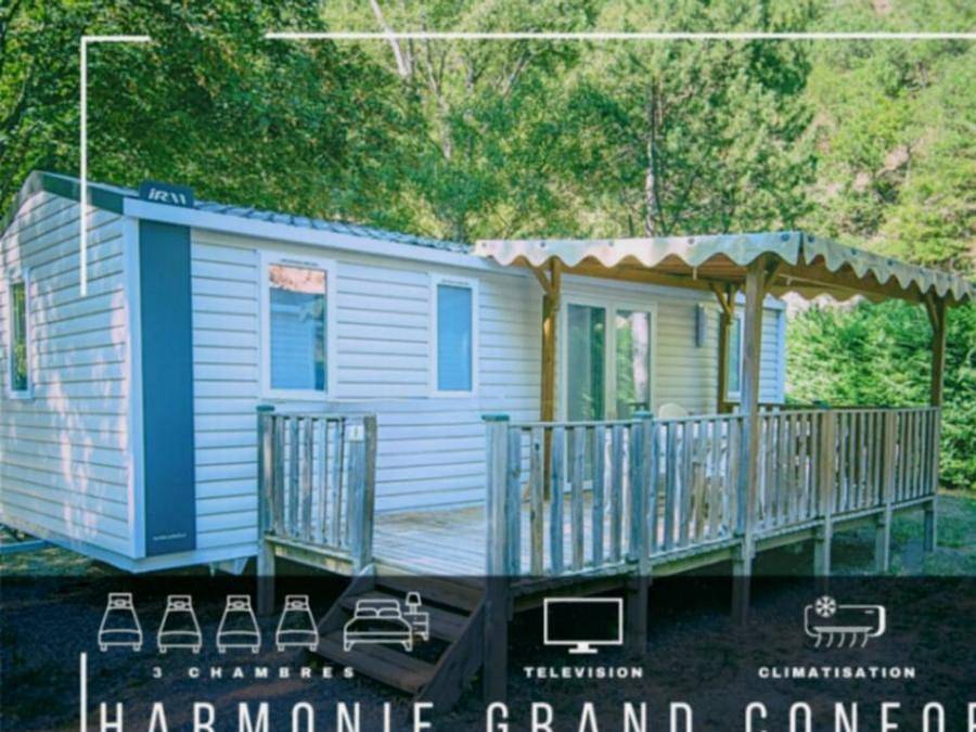 Camping Les Eaux Chaudes - Mobilheim 6 personen - L'Harmonie Grand Confort in Digne-les-Bains, Alpes-de-Haute-Provence