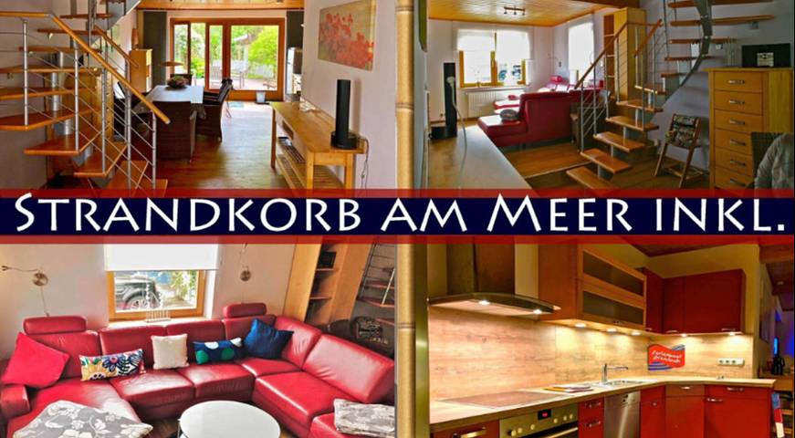Ferienhaus mit meerblick für 8 Personen, mit Terrasse und Garten