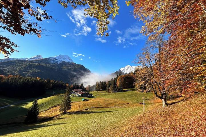 Ferienwohnung für 2 Personen, mit Garten und Balkon in Ramsau bei Berchtesgaden