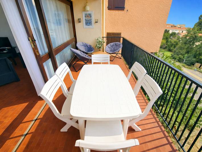 Gîte pour 6 personnes, avec balcon dans Plage de l'Oli (Port-Vendres) - 3