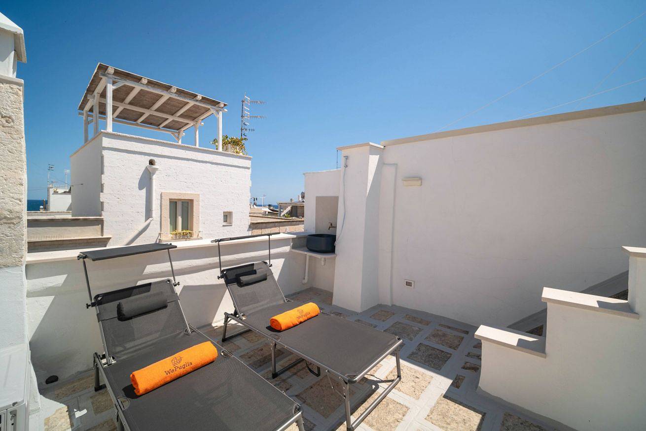 Ganze Wohnung, Ferienwohnung für 4 Personen mit Balkon/Terrasse in Polignano A Mare, Bari Provinz