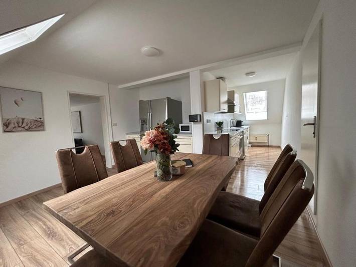Ferienwohnung für 9 Personen, mit Balkon und Terrasse sowie Sauna