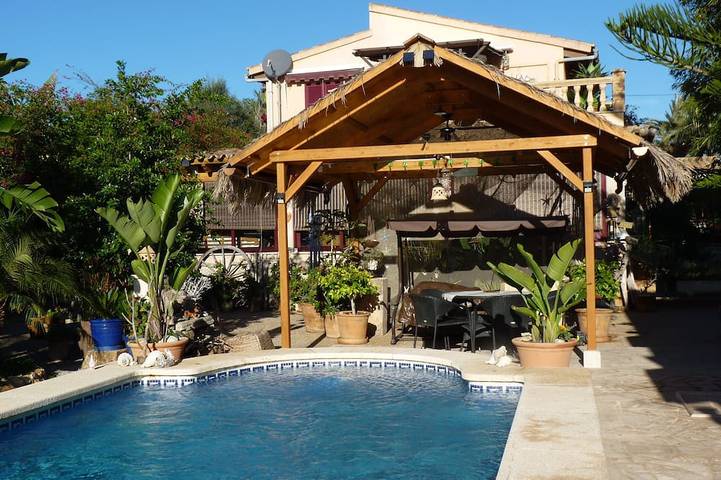 Ferienwohnung für 2 Personen, mit Whirlpool und Garten in Cala Mondrago