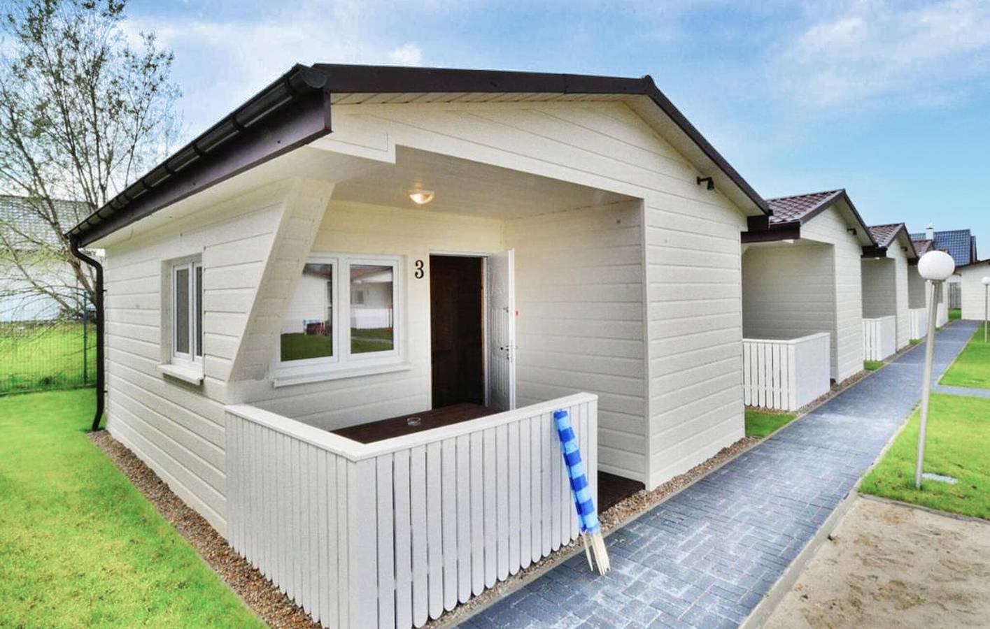 Ferienhaus für 6 Personen mit Pool in Przewłoka, Polnische Ostsee