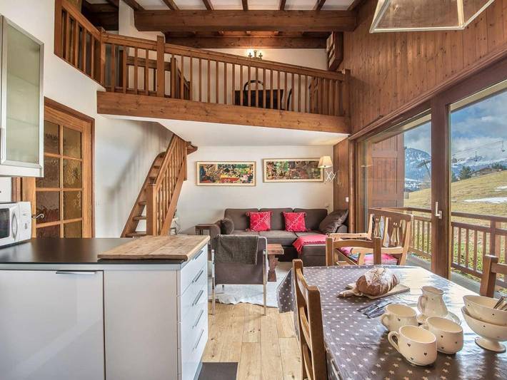 Location de vacances pour 6 personnes, avec Balcon à Megève