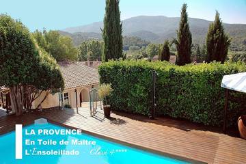 Gîte pour 4 personnes, avec piscine ainsi que sauna et jardin à Auriol