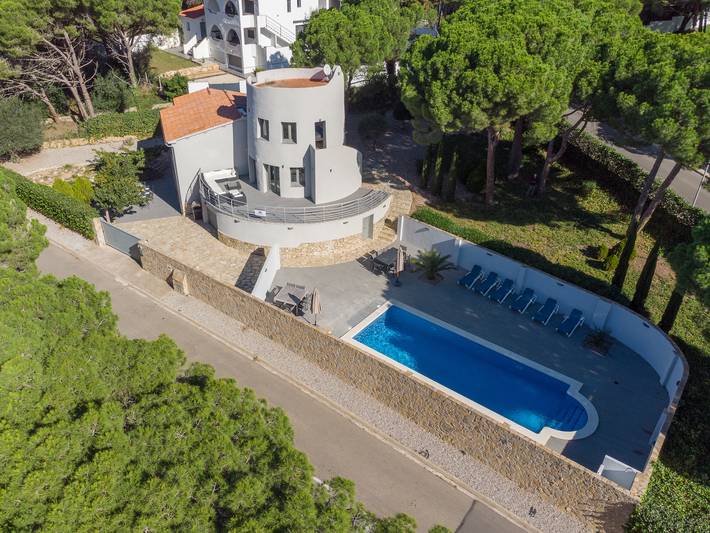 Maison de vacances pour 10 personnes, avec jardin et balcon dans Punta Montgo