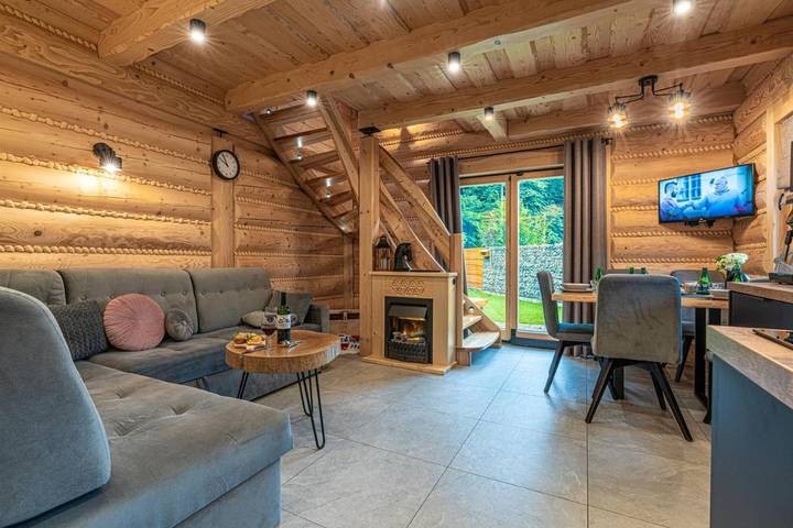 Apartament wakacyjny dla 6 osób, z sauna i ogród oraz widok w Ustroń