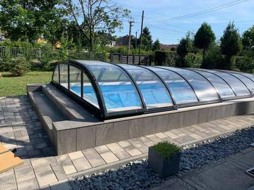 Ferienhaus für 11 Personen, mit Pool und Ausblick sowie Garten in Siofok