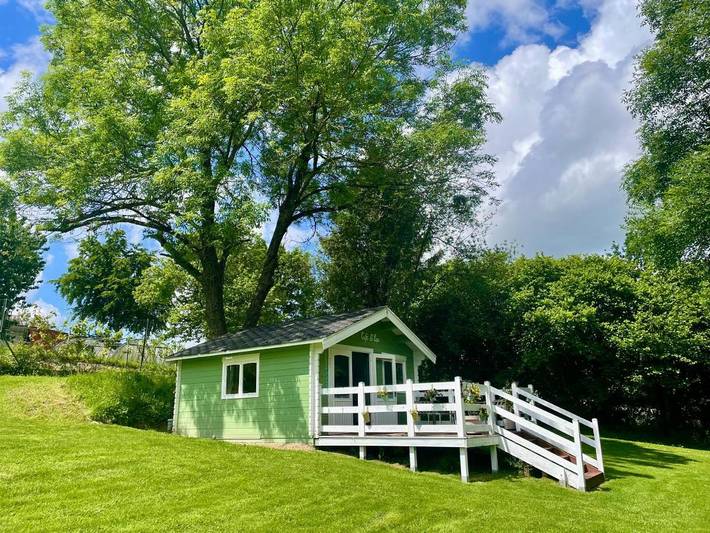 Cottage pour 2 personnes, avec jardin ainsi que vue et terrasse à Saint-Germain-du-Crioult