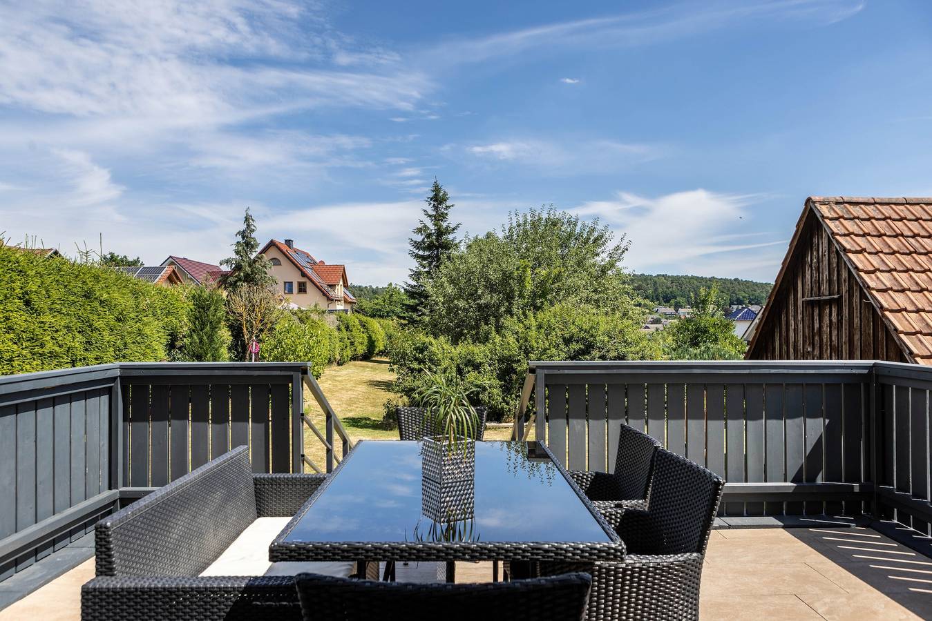 Ferienhaus 'Barockhaus Fulda' mit privater Terrasse, privatem Garten und Wlan in Petersberg, Rhön-Hessen