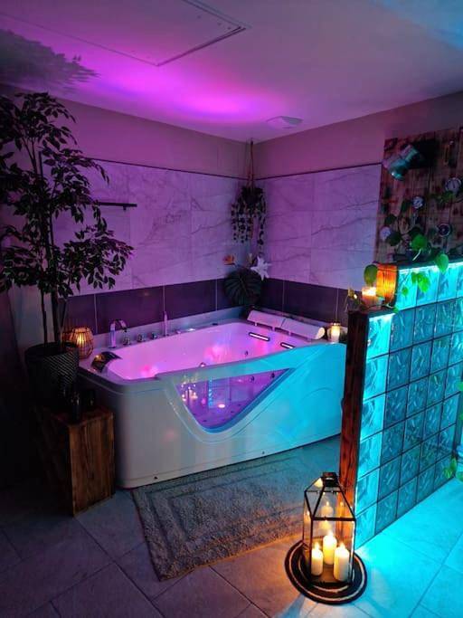 Gîte pour 2 personnes, avec Jacuzzi et Terrasse ainsi que Jardin et Vue à Saint-Antoine-du-Rocher
