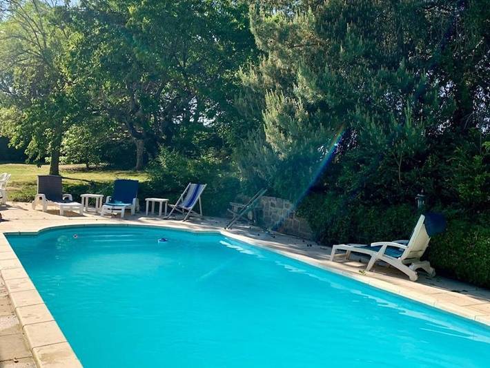 Maison de vacances pour 10 personnes, avec Terrasse ainsi que Jardin et Piscine