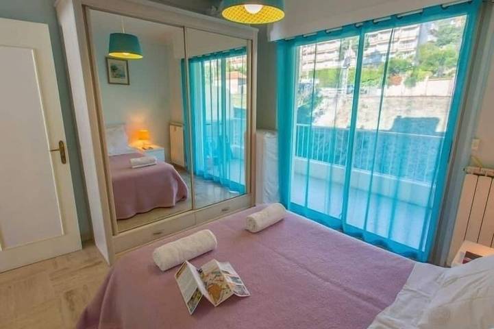 Appartement entier, 2P à Menton avec terrasse, climatisation et garage in Menton, Région de Nice