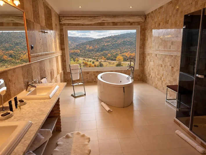 Hôtel pour 2 personnes, avec jacuzzi et sauna ainsi que jardin et piscine - 1