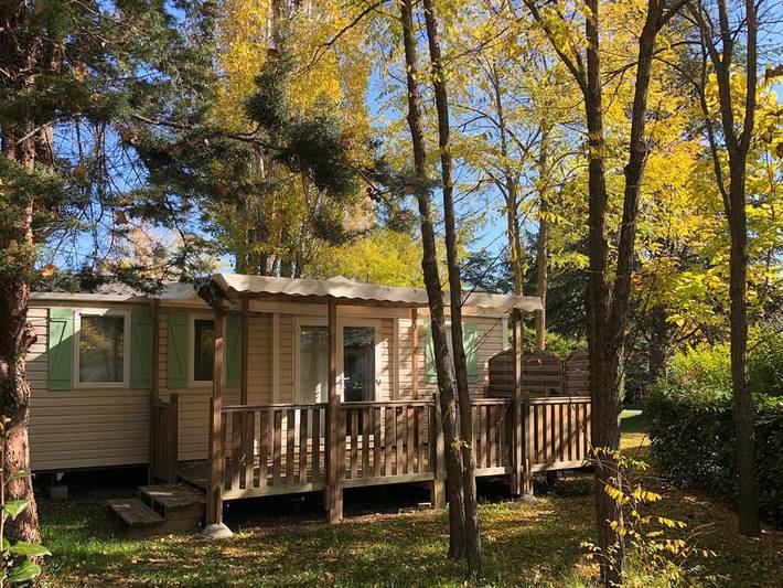 Camping Au Tylo Soleil - Mobilheim 6 personen - 38 Privilege Super Cordelia 32m² - 3 Schlafzimmer in Dauphin, Regionaler Naturpark Luberon