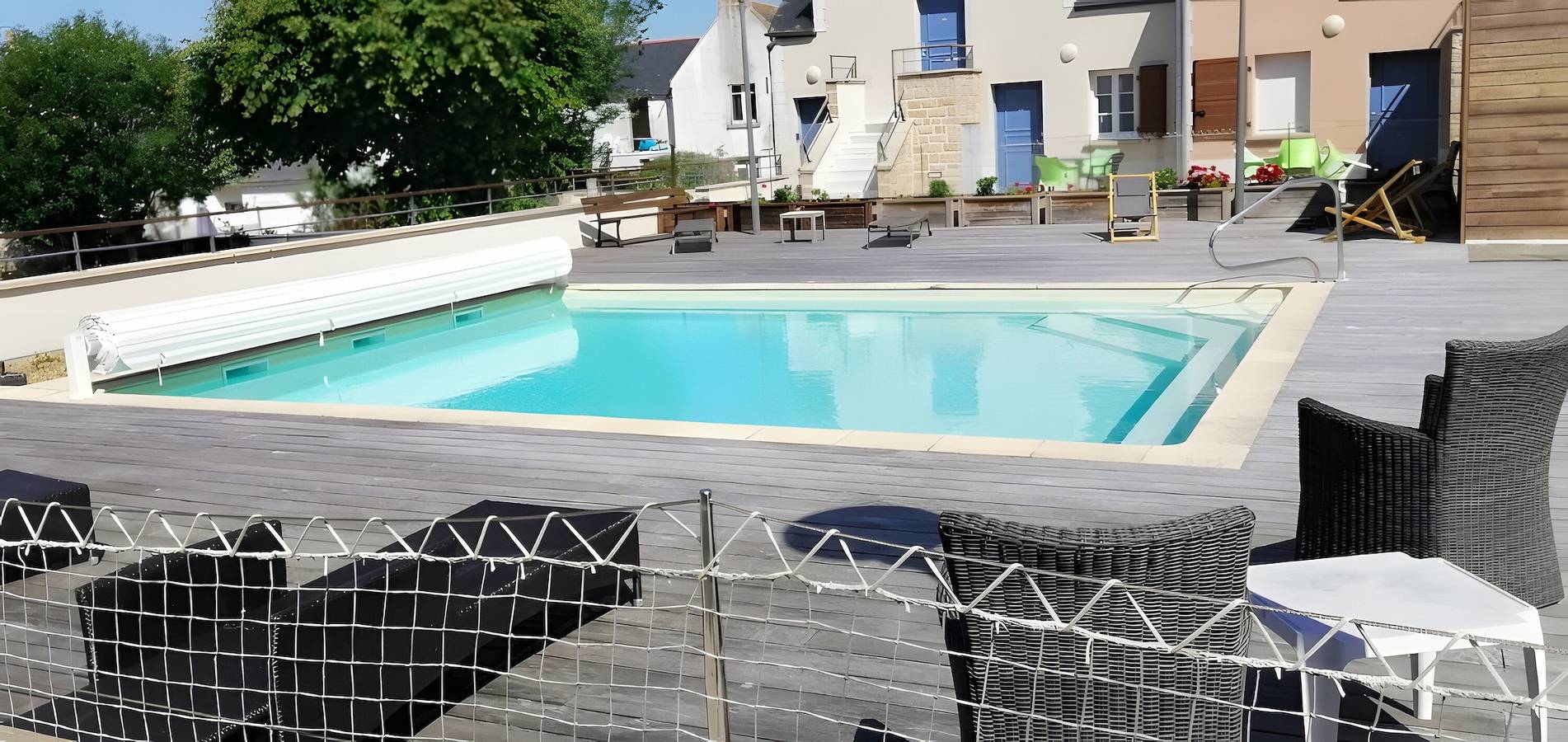 Apartamento entero, Apartamento «L'Eclose - Les Korrigans» con piscina, jardín compartidos y Wi-Fi in Guilvinec, Region de Quimper