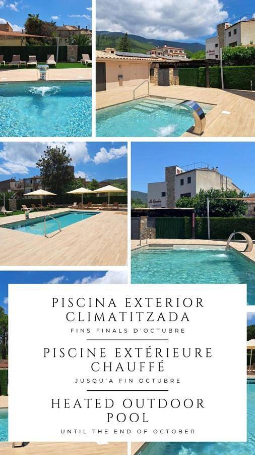 Hôtel pour 2 personnes, avec Terrasse et Jardin ainsi que Piscine et Vue à Maçanet de Cabrenys