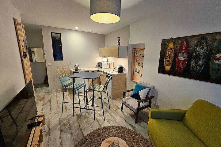 Appartement de vacances pour 3 personnes, avec jardin