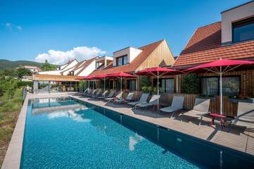 Hôtel pour 2 personnes, avec jardin et jacuzzi ainsi que sauna et piscine à Eguisheim