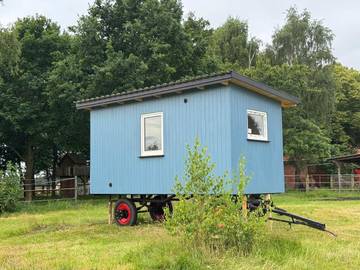 Gîte pour 3 personnes, avec vue et jardin ainsi que sauna et terrasse à Bassum