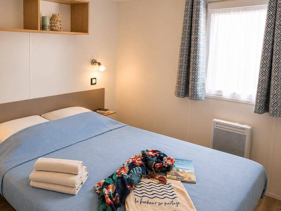 Camping Eden Villages La Pointe Saint-Gildas - Mobilhome 2 personnes - Mobil-home Confort 1 chambre in Préfailles, Côte de Jade