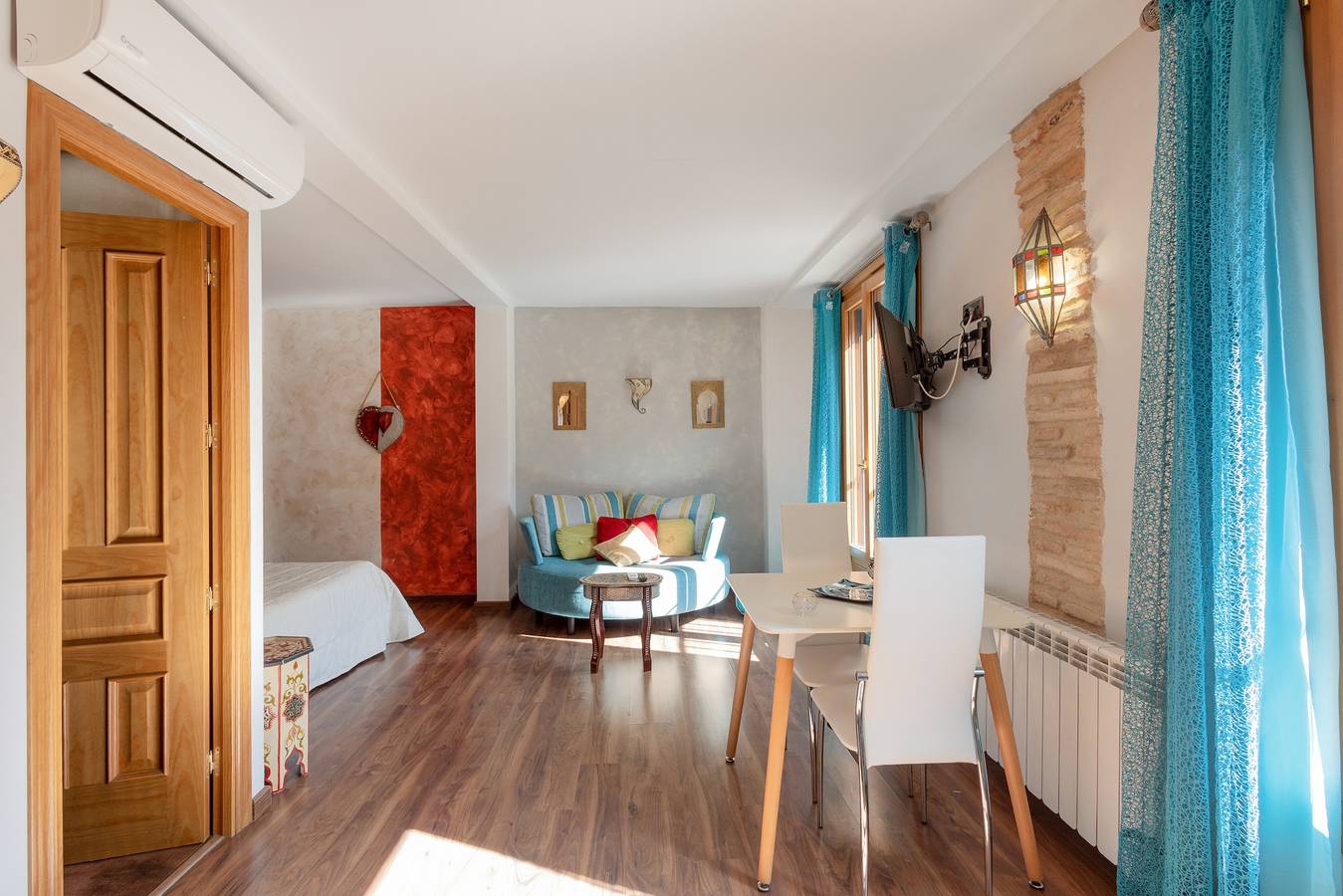 Ferienwohnung 'Halima' mit Balkon, Wi-Fi und Klimaanlage in Daroca, Saragossa Provinz