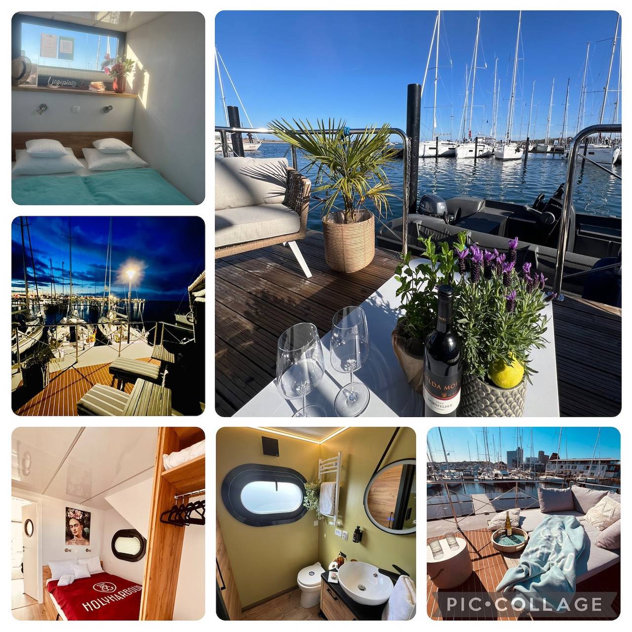 'Hausboot Mit Motorboot' mit Meerblick, Terrasse & Wlan in Heiligenhafen, Ostholstein