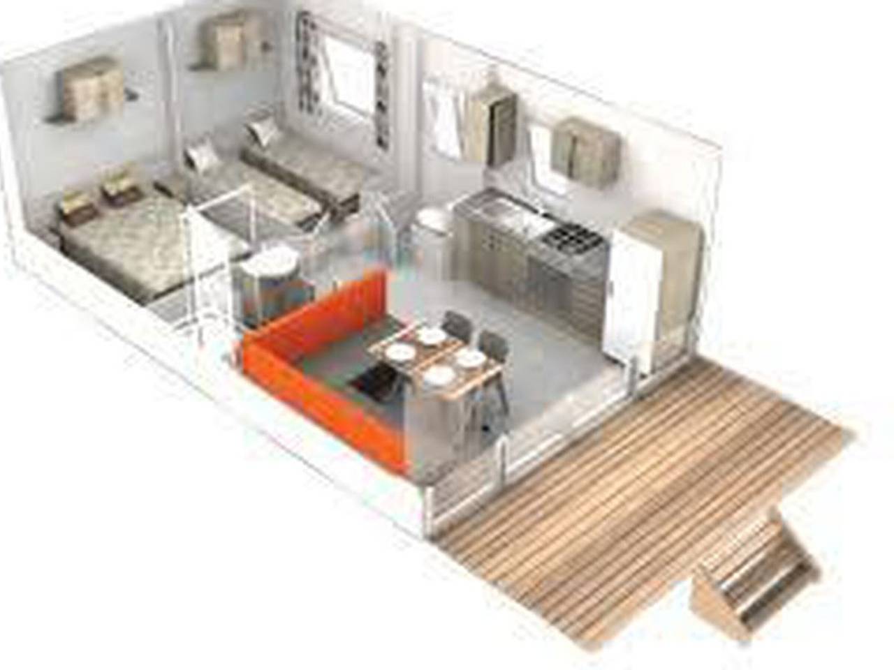 Mobil Home 4 Pers avec Terrasse à Roquebrune-sur-Argens in Roquebrune-sur-Argens, Côte méditerranéenne (France)