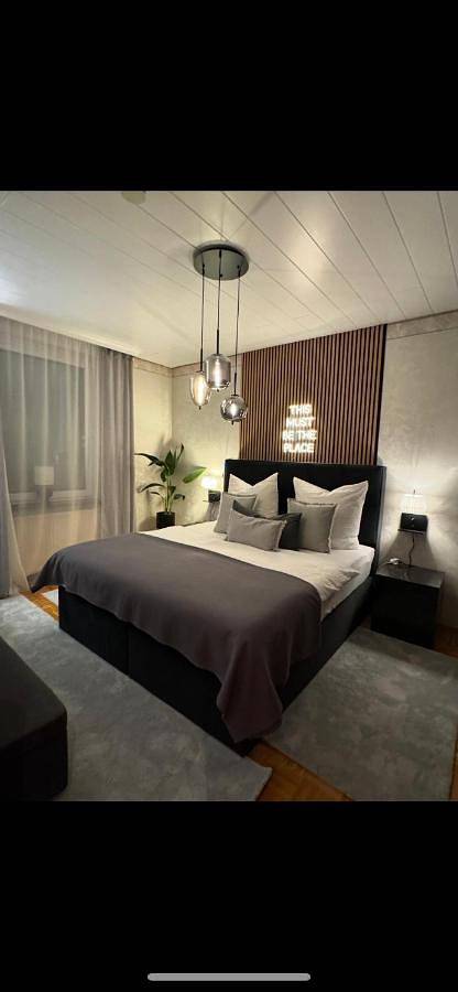 Ferienwohnung für 4 Personen, mit Terrasse und Garten sowie Ausblick