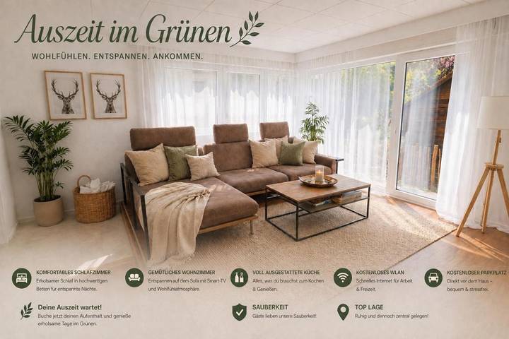 Ferienwohnung für 6 Personen, mit Terrasse und Ausblick