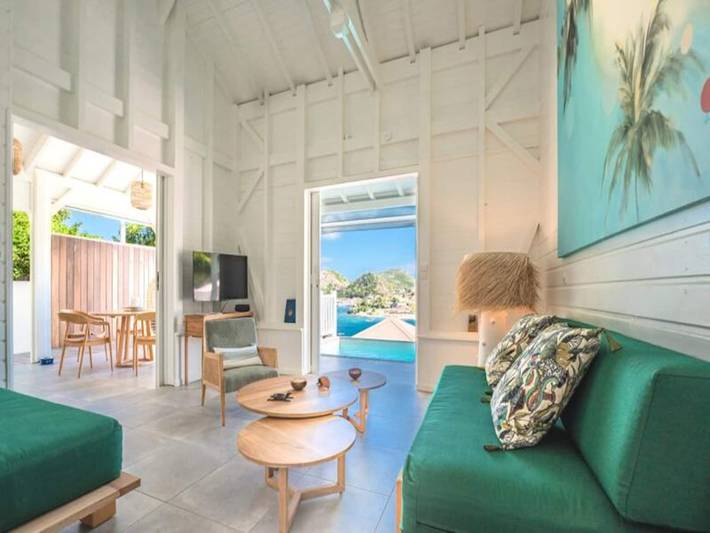 Gîte pour 4 personnes, avec terrasse ainsi que jardin et piscine, adapté aux familles à Terre-de-Haut - 3