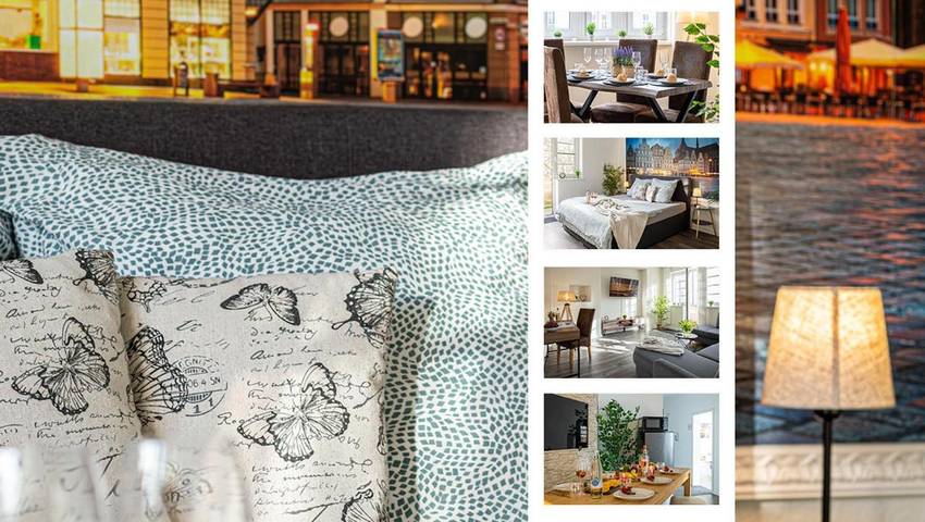 Ferienwohnung für 6 Personen, mit Sauna und Balkon sowie Ausblick, mit Haustier in Hanse Sail - 2