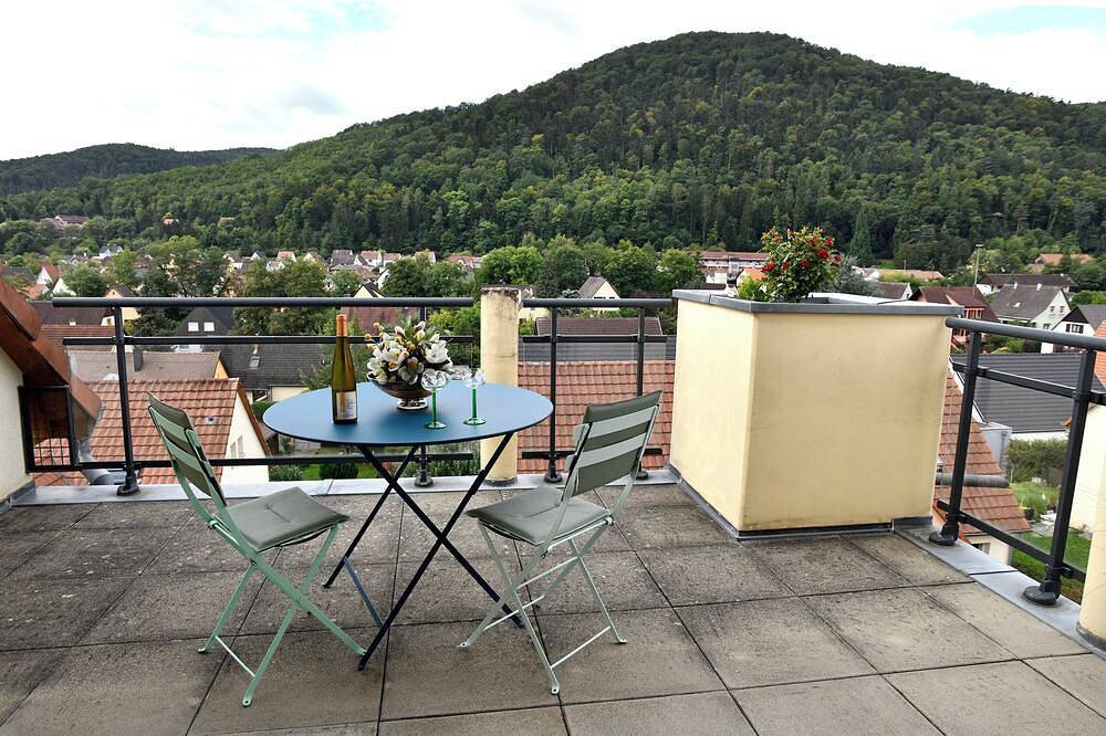 Entire apartment, Apartment 130 m² - Panoramic view of the Vosges foothills and medieval Kb in Kaysersberg, Parc naturel régional des Ballons des Vosges