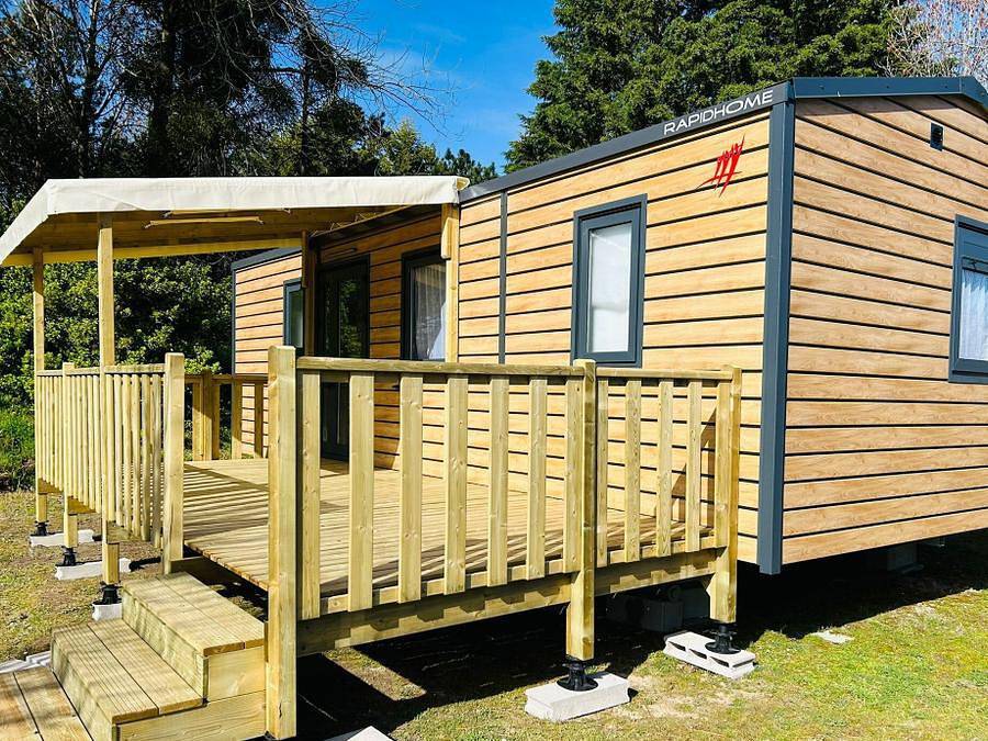 Camping Domaine de La Pinede - Mobilhome 6 personnes - Mobil home Confort+ 3 chambres in Étaples, Région de Montreuil