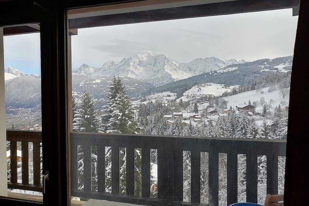Apartamento entero, Apartment with panoramic view and pool in Combloux, Pays du Mont-Blanc