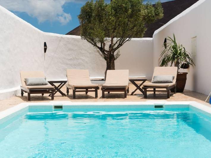 Casa de vacaciones para 6 personas, con Terraza además de Jardín y Sauna en Guatiza