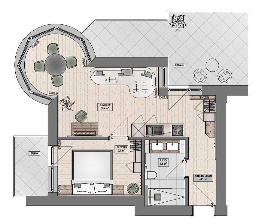 Ganze Ferienwohnung, Appartement "Mutsbichl" in Weißkamm, Sölden (Österreich)