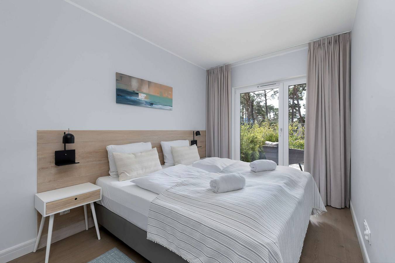 Cały apartament, Apartament wakacyjny dla 4 osób z balkon/ taras in Międzywodzie, Wyspa Wolin