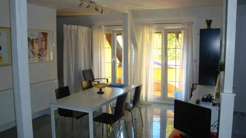 Gîte pour 4 personnes, avec Balcon et Jardin ainsi que Vue sur le lac et Vue à Bischwiller