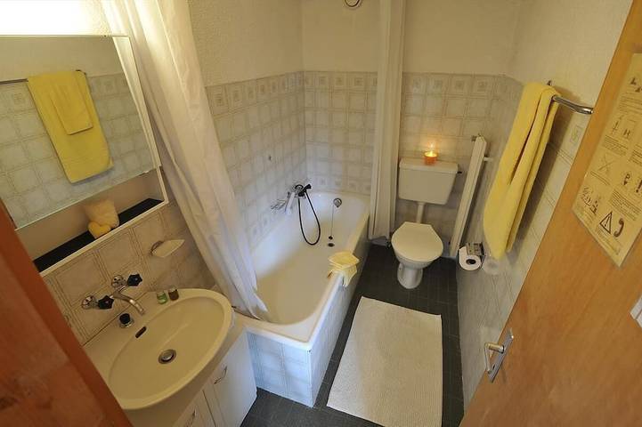 Entire apartment, Comfortable studio for 2-4 persons : Entrance-hall - living room with 2 pull-down beds and 2 sofa-be in Grimentz, Anniviers