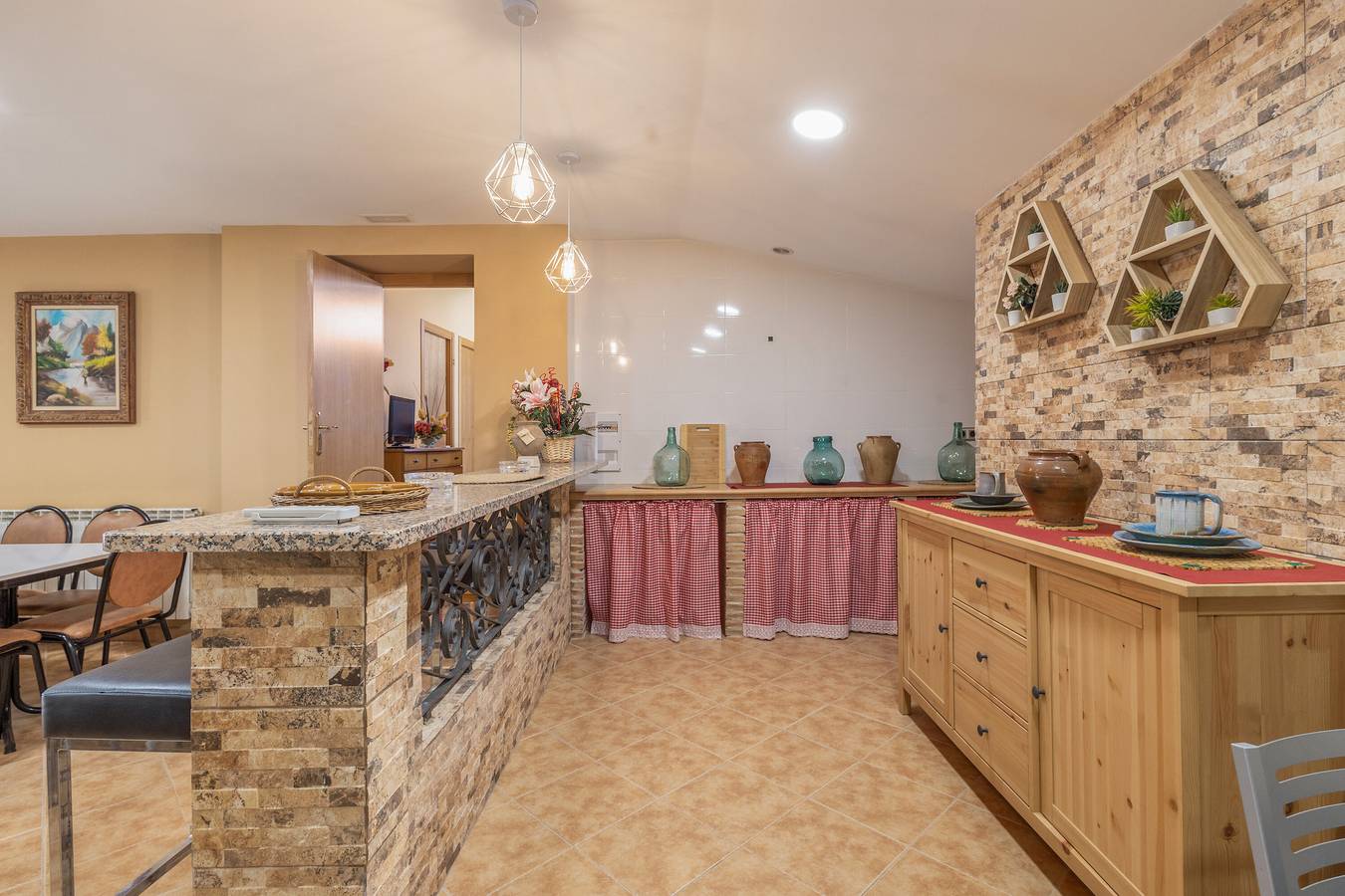 Maison de campagne "El Ático" avec Wi-Fi et climatisation in Maluenda, Province de Saragosse