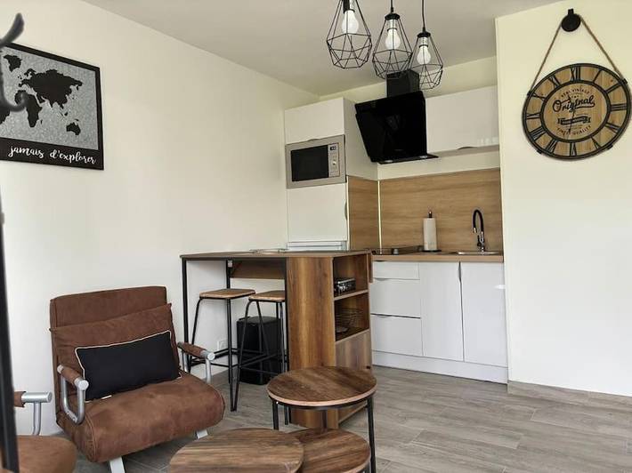 Gîte pour 4 personnes, avec terrasse et vue à Valliquerville