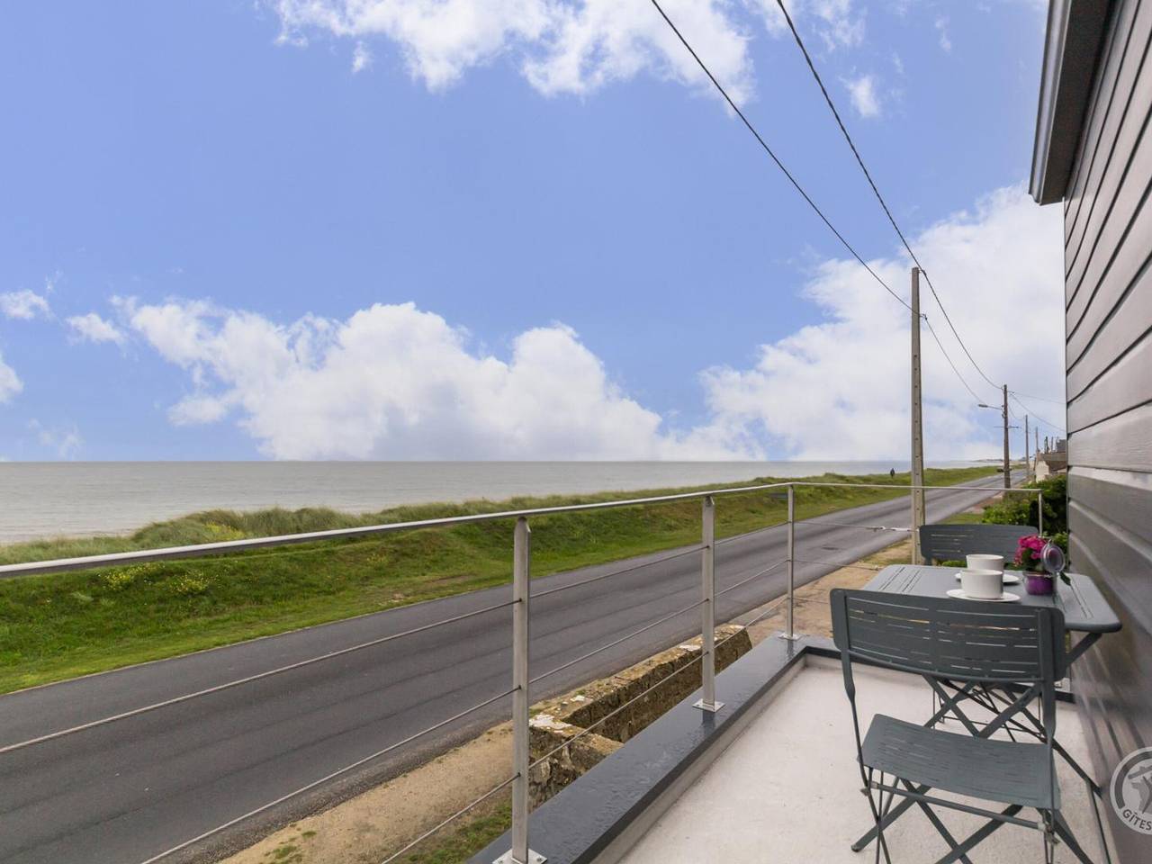 Haus am Meer in Saint-Marcouf mit Balkon, Internet und Parkplatz in Saint-Marcouf, Cherbourg und Umgebung