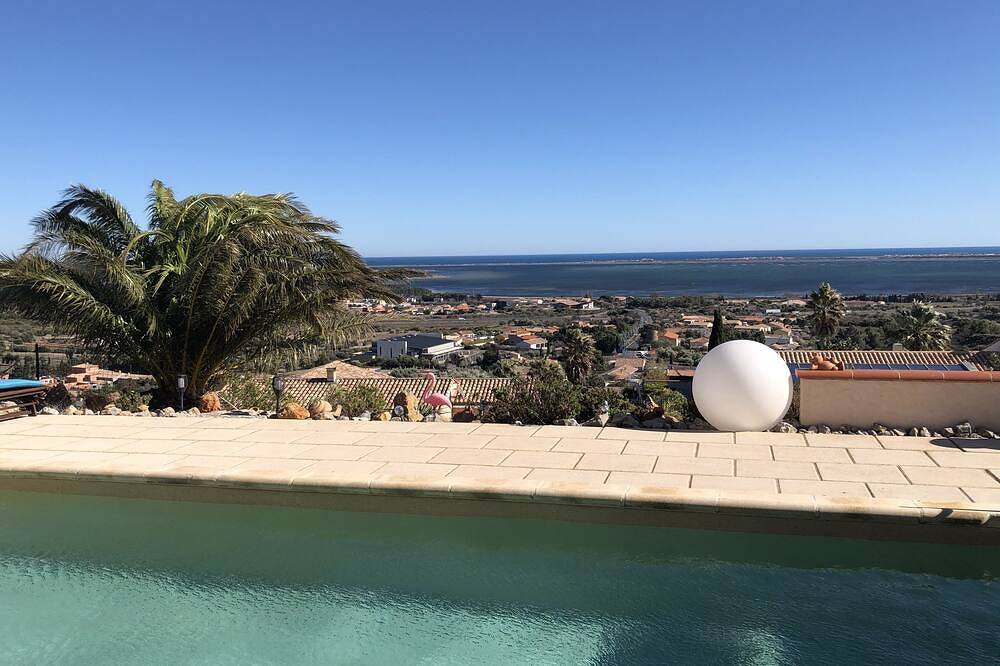 Villa mit 3 Schlafzimmern, Pool mit außergewöhnlichem Meerblick in Fitou, Mittelmeerküste (Frankreich)
