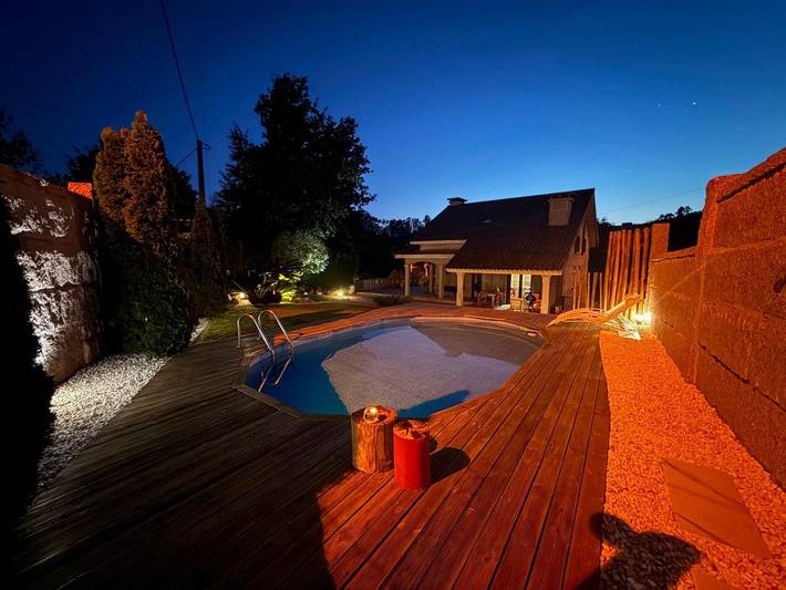 Chalet para 7 personas, con piscina además de jardín y vistas, Se admiten mascotas en Galicia - 4