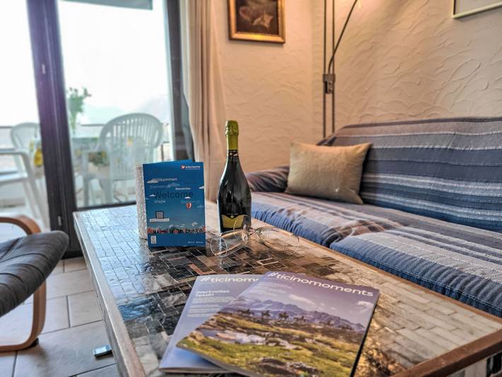 Ferienwohnung für 4 Personen, mit Balkon und Garten sowie Seeblick in Gambarogno - 3